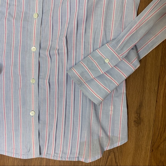 Tuxedo Style Striped Button Down - Picture 4 of 6
